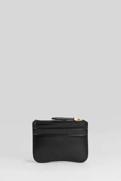 Ami Alexandre Mattiussi Wallet In Black Leather In Black