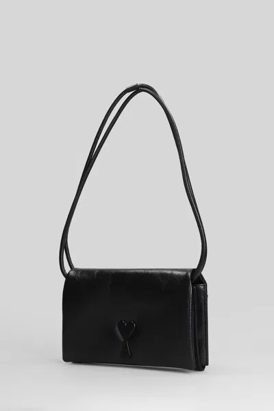 Ami Alexandre Mattiussi Voulez Vous Wallet Wallet In Black Leather In Black