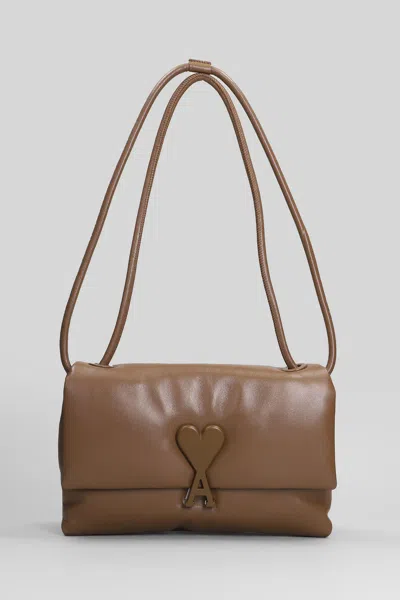 Ami Alexandre Mattiussi Ami Paris Voulez Vous Bag Shoulder Bag In Brown