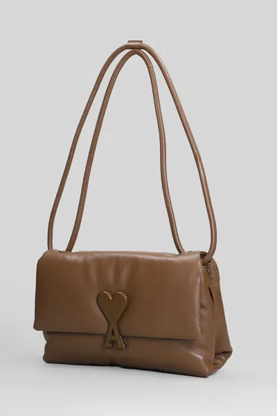 Ami Alexandre Mattiussi Ami Paris Voulez Vous Bag Shoulder Bag In Brown