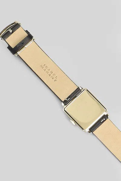 Isabel Marant Watche In Black Leather In Black