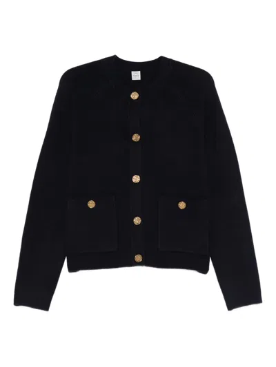 Totême Wool Cardigan In Black