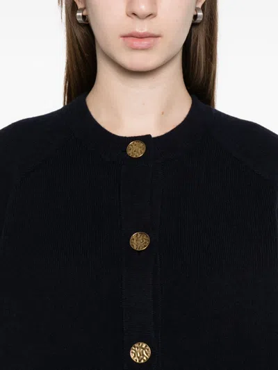 Totême Wool Cardigan In Black