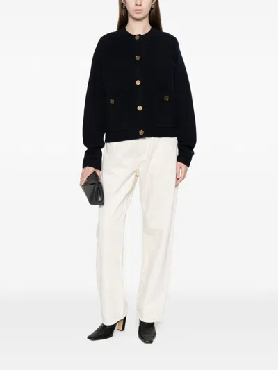 Totême Wool Cardigan In Black