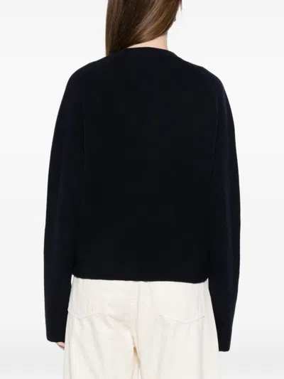 Totême Wool Cardigan In Black