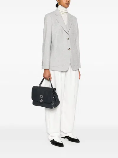 Zanellato Navy Blue Postina Daily Baby Satchel In Blue