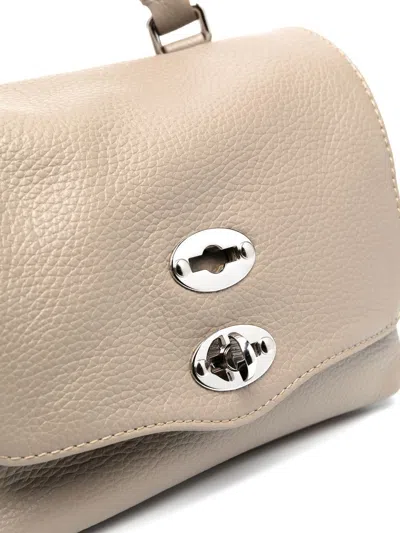 Zanellato Postina Daily Baby Leather Handbag In Neutral