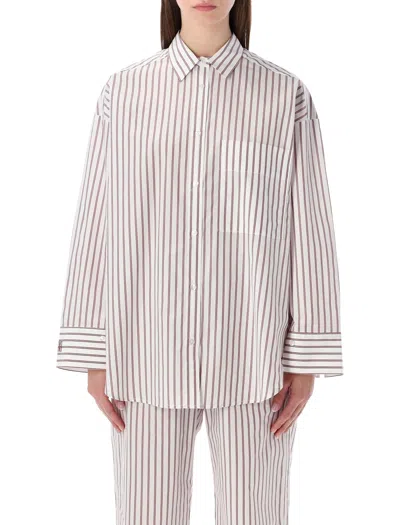 By Malene Birger Oversized Striped Derris Shirt