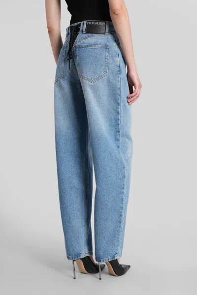 Mugler Jeans In Blue Denim In Blue