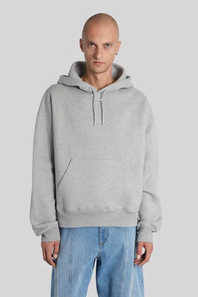 Mugler Sweatshirt In Grey Cotton In Gray