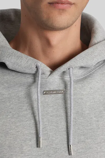 Mugler Sweatshirt In Grey Cotton In Gray