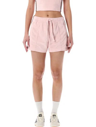 Adidas Originals Pink Terry Shorts In Pink