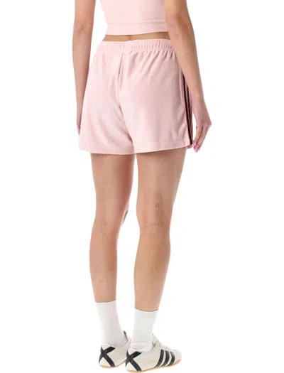 Adidas Originals Pink Terry Shorts In Pink