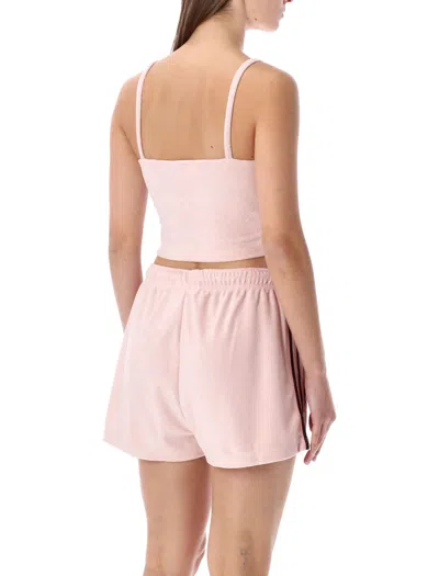 Adidas Originals Pink Terry Bandeau Top In Pink
