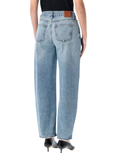 Anine Bing Five-pocket Denim Trousers Featuring Belt Loops In Blue