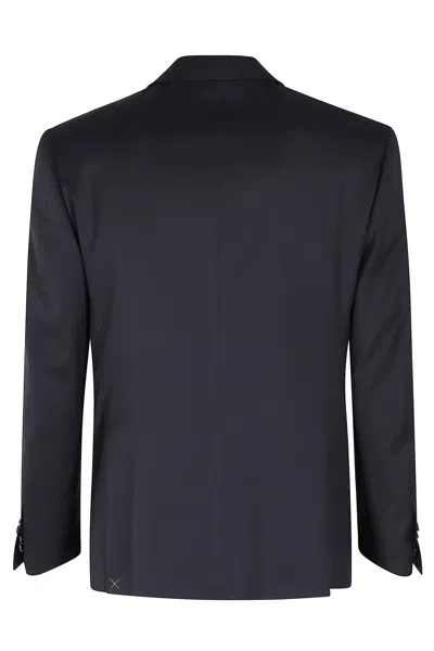 Corneliani Abito Con Gilet Tess Sallia In Blue