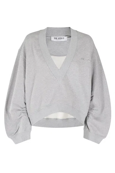 Attico Sweatshirt In Gray