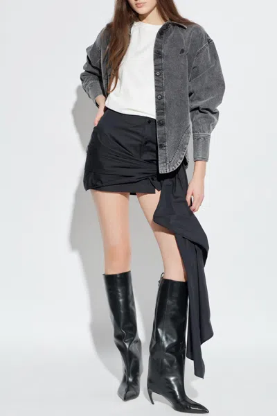 Attico The  T-shirt With Logo In White