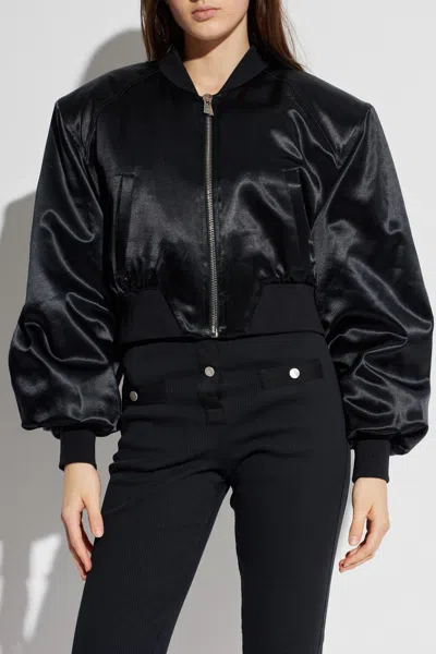 Attico The  Bomber Jacket In Black