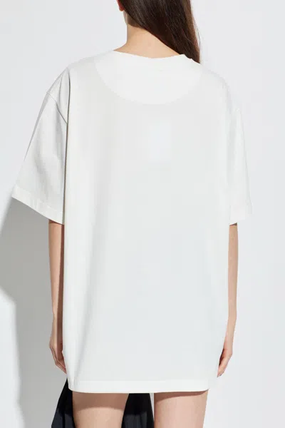 Attico The  T-shirt With Logo In White