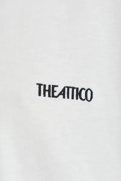 Attico The  T-shirt With Logo In White