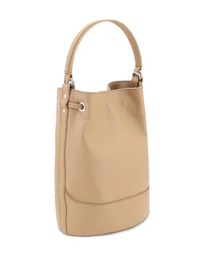 Zanellato Monda Daily Small Leather Bucket Bag In Neutral