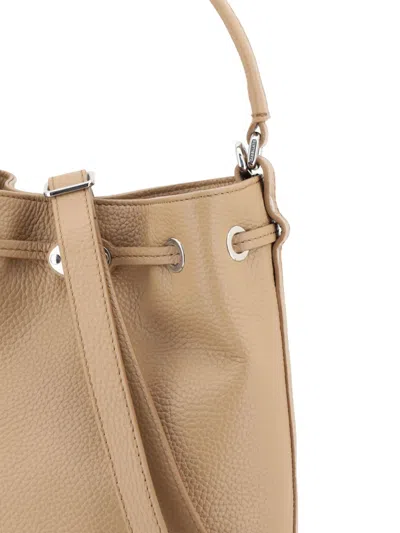 Zanellato Monda Daily Small Leather Bucket Bag In Neutral