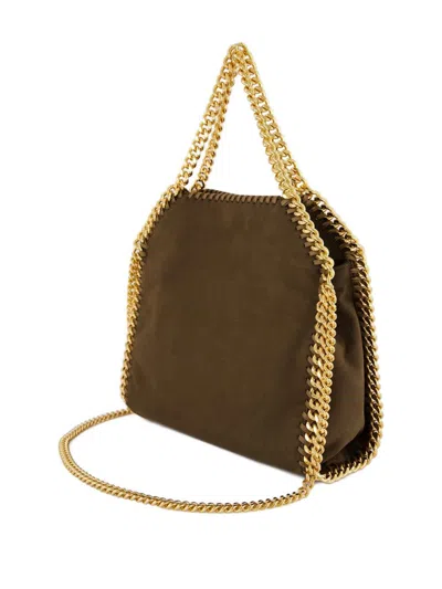 Stella Mccartney Mini Falabella Chain-strap Shoulder Bag In Brown