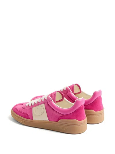 Valentino Velcro Sneakers In Cyclamen And Pink In Pink