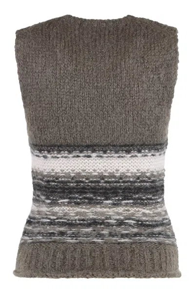 Our Legacy Knit Gilet Pleaser In Gray