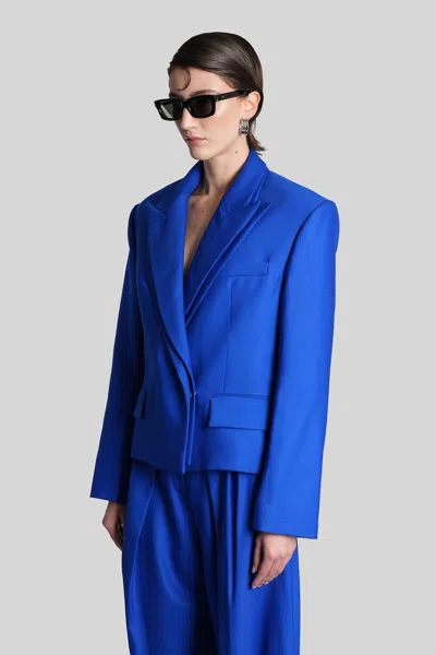 David Koma Double-breasted Jacket In Multi