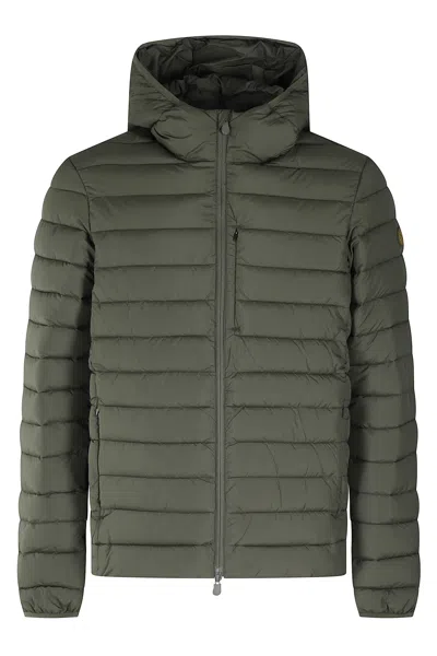 Save The Duck Juncus Hooded Jacket In Green