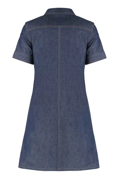Celine Denim Dress In Blue