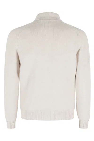 Gran Sasso Buttoned-up Patch-pocket Jacket In White