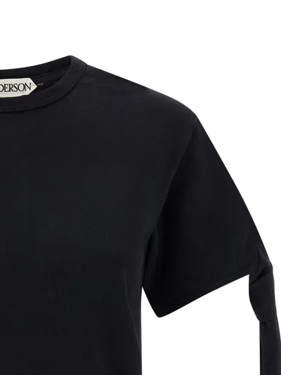 Jw Anderson Knot T-shirt In Black