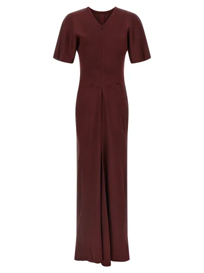 Victoria Beckham Isabella Dresses Bordeaux In Burgundy