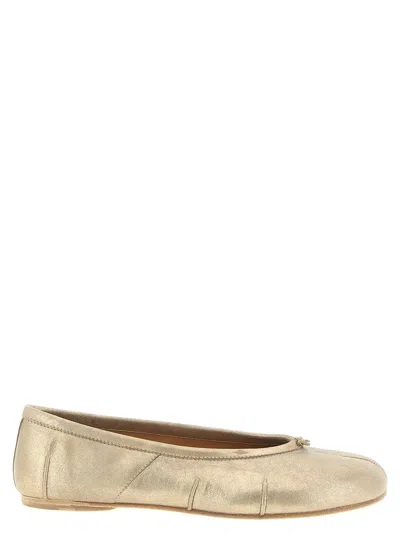 Maison Margiela Tabi New Ballet Flats In Gold