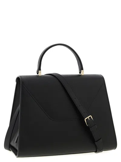 Valextra Iside Large Handbag In Black