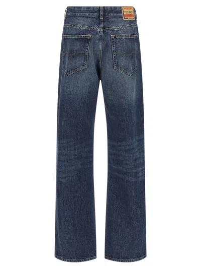 Diesel Sent Denim Trousers Contrast Stitching In Blue