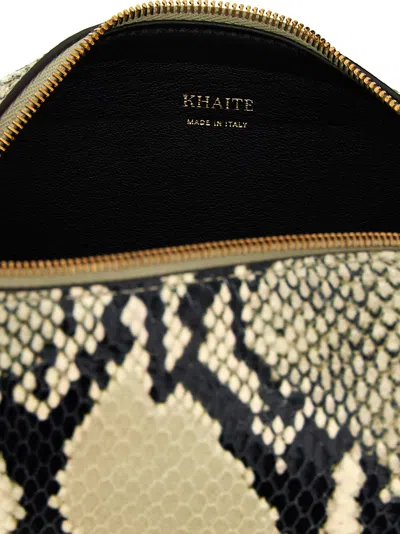 Khaite Kye Mini Crossbody Bag In Animal Print