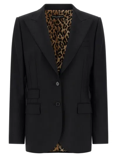 Dolce & Gabbana Turlington Blazer In Black