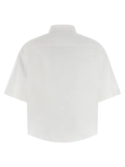 Maison Margiela Short Sleeve Shirt Button Down Collar Pocket In White