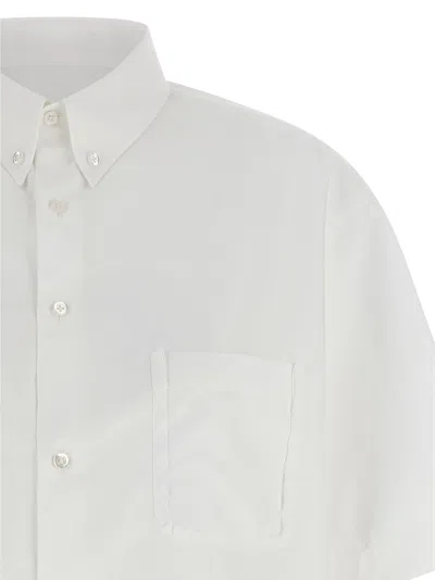 Maison Margiela Short Sleeve Shirt Button Down Collar Pocket In White