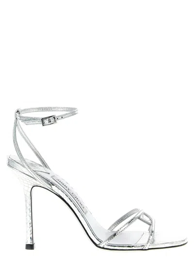 Jimmy Choo 1998 Leo Sandals In Silver