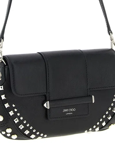 Jimmy Choo Bar Wallet On Chain In Black