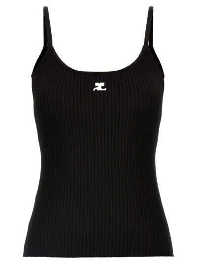 Courrèges Courreges Women Reedition Tank Top In Black