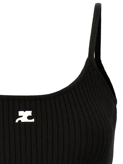 Courrèges Courreges Women Reedition Tank Top In Black