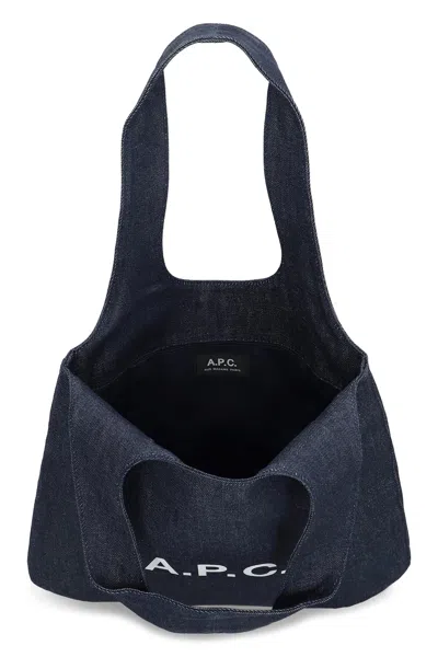 Apc A.p.c. Mini Tote Bag Ninon In Blue