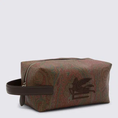 Etro Pouch M Arnica In Brown
