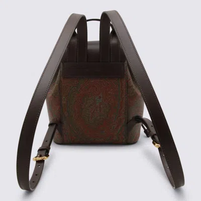 Etro Brown Backpack In Brown
